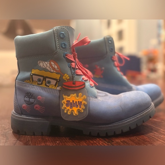 Sponge Bob Timberlands - Picture 1 of 6